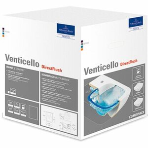 Villeroy & Boch WC-Set Venticello DirectFlush Tiefspüler Alpinweiß Inkl. WC-Sitz