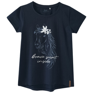 Mädchen T-Shirt mit Pferd-Motiv