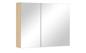 Wohnwert Spiegelschrank  Capri holzfarben Maße (cm): B: 90 H: 70 T: 18 Schränke
