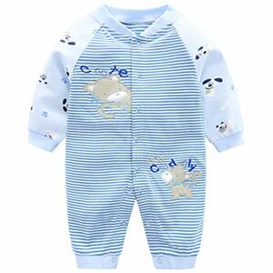 Baby Strampler Spielanzug Jungen Mädchen Schlafanzug Baumwolle allgemeins Baby-Nachtwäsche, 9-12 Monate