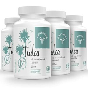 TUDCA (Tauroursodeoxycholic Acid) 4 Pack- Nahrungsergänzungsmittel für Leber - 1000mg pro Portion, Premium Qualität, hohe Absorption - 240 Kapseln