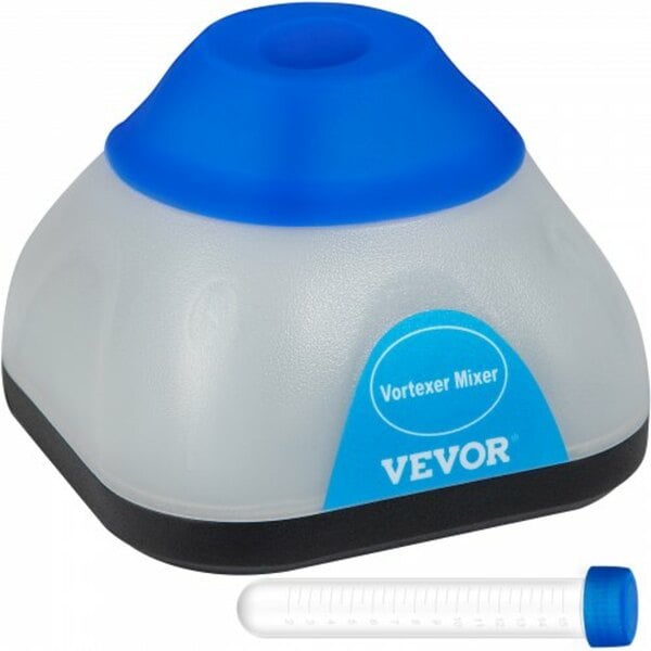 Bild 1 von VEVOR KW-3000-1T Vortex Farbmischer 3000 RPM, Lab Mini Vortex Schüttler Stirrer 50 ml, Vibrationsmischer Labormischmaschine transparent Reagenzgläser Wimpernkleber Tattoo-Tinte Gel-Lack Acrylfarben