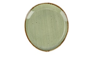 Peill+Putzler Platte 20,4cm grün Porzellan Maße (cm): B: 18,8 H: 2,8 Geschirr