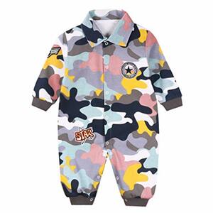 Baby Strampler Spielanzug Jungen Mädchen Schlafanzug Baumwolle allgemeins Baby-Nachtwäsche, 6-9 Monate