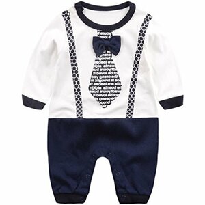 Baby Jungen Strampler Spielanzug Schlafanzug Säugling Baumwolle Overalls Baby-Nachtwäsche, 9-12 Monate