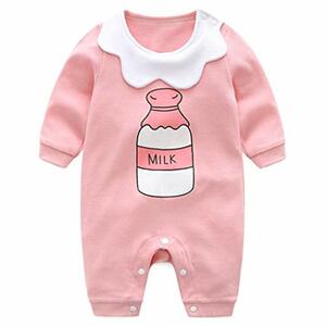 Baby Strampler Spielanzug Mädchen Schlafanzug Baumwolle allgemeins Baby-Nachtwäsche, 6-9 Monate