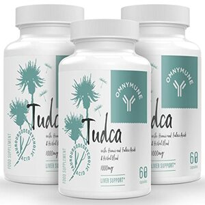 TUDCA (Tauroursodeoxycholic Acid) 3 Pack- Nahrungsergänzungsmittel für Leber - 1000mg pro Portion, Premium Qualität, hohe Absorption - 180 Kapseln