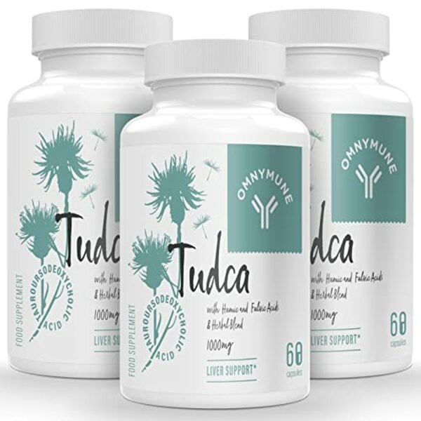 Bild 1 von TUDCA (Tauroursodeoxycholic Acid) 3 Pack- Nahrungsergänzungsmittel für Leber - 1000mg pro Portion, Premium Qualität, hohe Absorption - 180 Kapseln