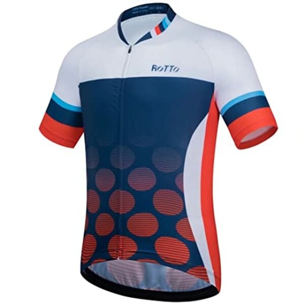 Bild 1 von ROTTO Radtrikot Herren Fahrradtrikot Kurzarm T-Shirt Fahrradbekleidung Rennserie