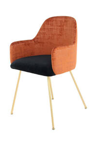 360Living Chair Richard 525 terra / brown black, Stühle. Farbe: Multicolored