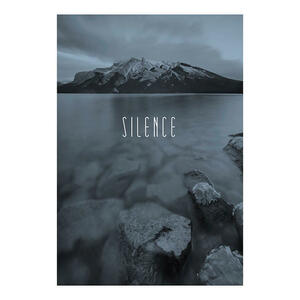 Komar Wandbild Word Lake Silence Steel Natur B/L: ca. 50x70 cm