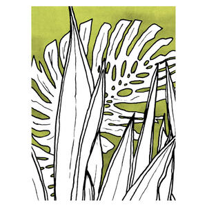 Komar Wandbild Dried Leaves Pflanzen B/L: ca. 40x50 cm