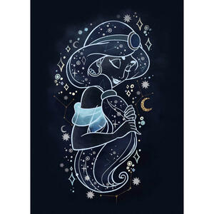 Komar Wandbild Jasmin Stars Disney B/L: ca. 50x70 cm