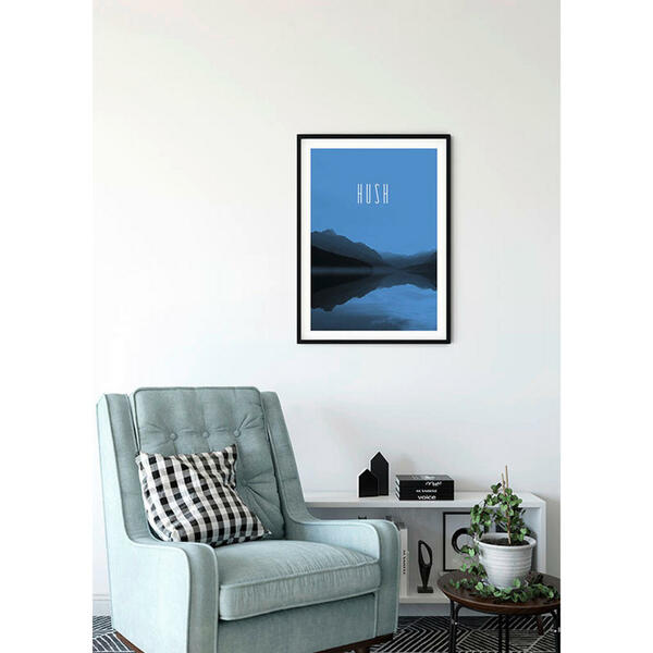 Bild 1 von Komar Wandbild Word Lake Hush Blue Natur B/L: ca. 30x40 cm