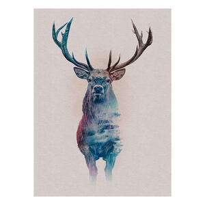 Komar Wandbild Animals Forest Deer Hirschkopf B/L: ca. 30x40 cm