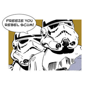Komar Wandbild Star Wars Classic Comic Quote Storm Star Wars B/L: ca. 40x30 cm