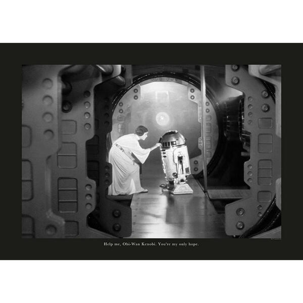 Bild 1 von Komar Wandbild Star Wars Classic Leia R2D2 Quote Star Wars B/L: ca. 70x50 cm
