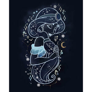 Komar Wandbild Jasmin Stars Disney B/L: ca. 40x50 cm