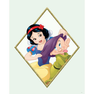 Komar Wandbild Snow White & Dopey Disney B/L: ca. 40x50 cm