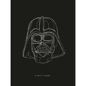 Komar Wandbild Star Wars Lines Dark Side Vader Star Wars B/L: ca. 30x40 cm