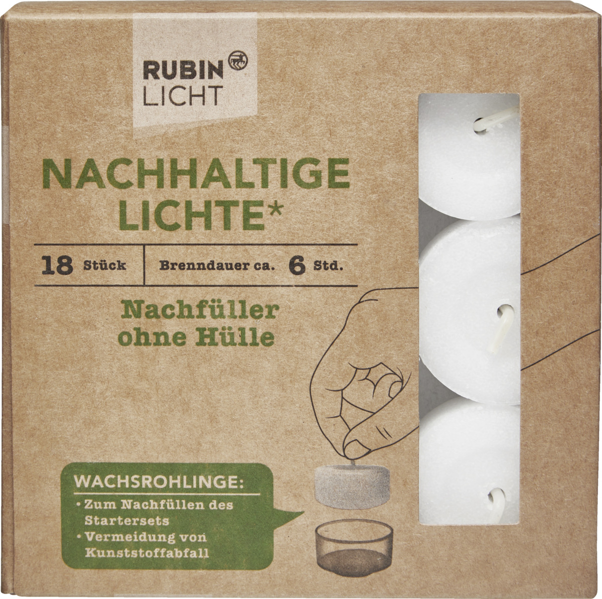 Bild 1 von Rubin Licht Nachhaltige Lichte* Nachfüller ohne Hülle