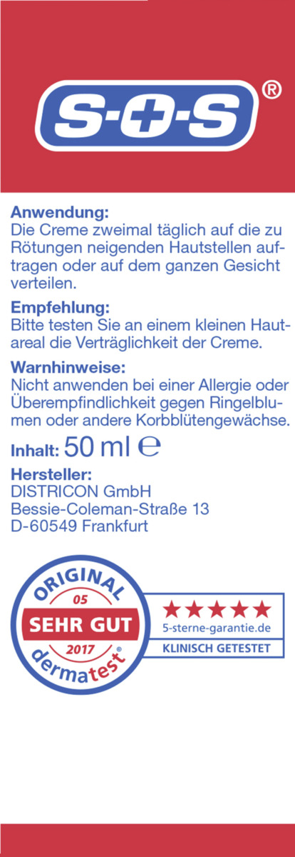 Bild 1 von SOS Anti-Rötungen Gesichtscreme