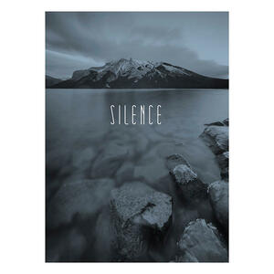 Komar Wandbild Word Lake Silence Steel Natur B/L: ca. 30x40 cm