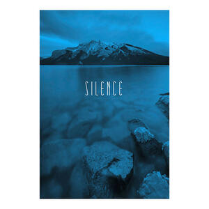 Komar Wandbild Word Lake Silence Blue Natur B/L: ca. 50x70 cm
