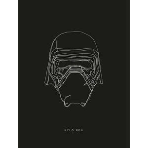 Komar Wandbild Star Wars Lines Dark Side Kylo Star Wars B/L: ca. 30x40 cm