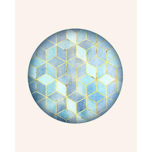 Komar Wandbild Mosaik Circle Azzuro Abstrakt B/L: ca. 40x50 cm