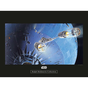 Komar Wandbild Star Wars Classic RMQ Death Star At Star Wars B/L: ca. 40x30 cm