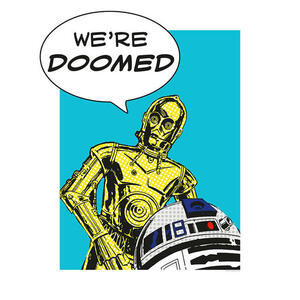 Komar Wandbild Star Wars Classic Comic Quote Droid Star Wars B/L: ca. 40x50 cm