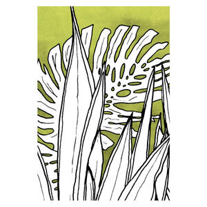 Komar Wandbild Dried Leaves Pflanzen B/L: ca. 30x40 cm