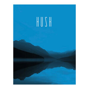 Komar Wandbild Word Lake Hush Blue Natur B/L: ca. 40x50 cm