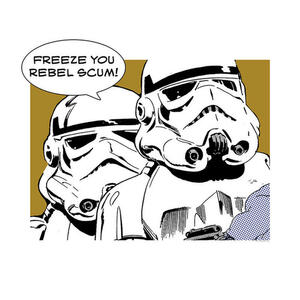 Komar Wandbild Star Wars Classic Comic Quote Storm Star Wars - Classic B/L: ca. 50x40 cm