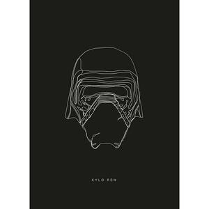 Komar Wandbild Star Wars Lines Dark Side Kylo Star Wars B/L: ca. 50x70 cm