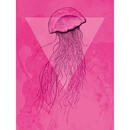 Bild 1 von Komar Wandbild Jellyfish Pink Tiere B/L: ca. 30x40 cm
