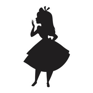 Komar Wandbild Alice Silhouette Disney B/L: ca. 30x40 cm