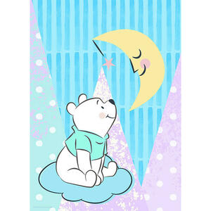 Komar Wandbild Winnie Pooh Moon Disney B/L: ca. 50x70 cm