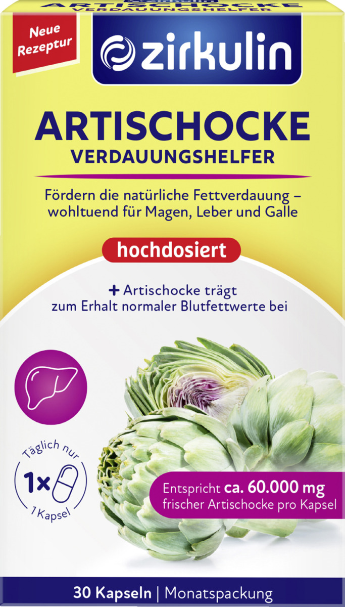 Zirkulin Artischocke Verdauungshelfer Hochdosiert Von ROSSMANN Für 6,99 ...