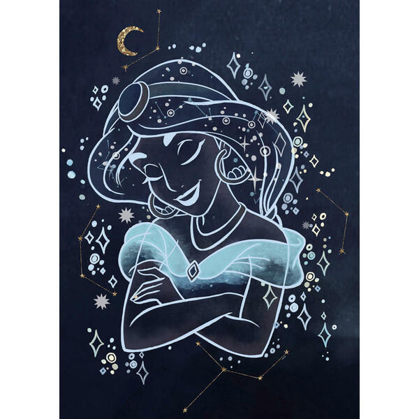Bild 1 von Komar Wandbild Jasmin Dreaming Disney B/L: ca. 50x70 cm