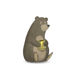 Komar Wandbild Cute Animal Bear