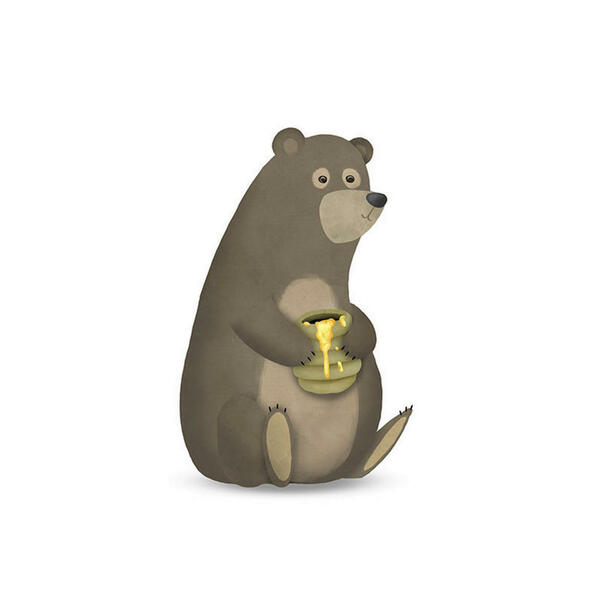 Bild 1 von Komar Wandbild Cute Animal Bear
