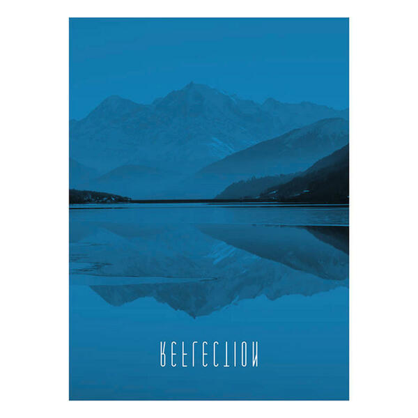 Bild 1 von Komar Wandbild Word Lake Reflection Blue Natur B/L: ca. 30x40 cm