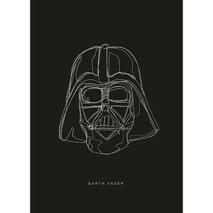 Komar Wandbild Star Wars Lines Dark Side Vader