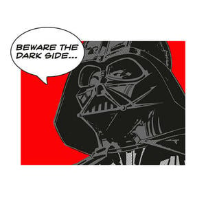 Komar Wandbild Star Wars Classic Comic Quote Vader Star Wars - Intro B/L: ca. 50x40 cm