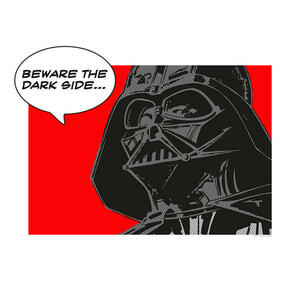 Komar Wandbild Star Wars Classic Comic Quote Vader Star Wars - Classic B/L: ca. 40x30 cm