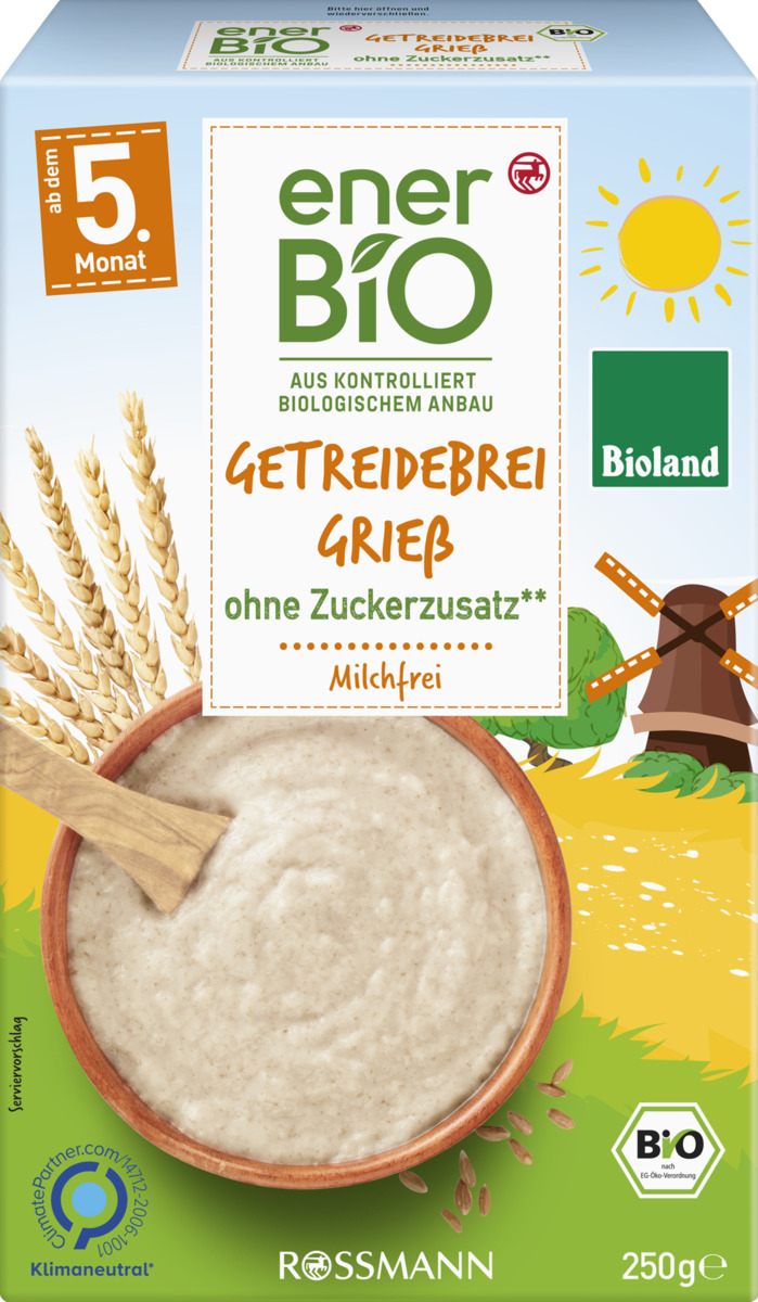 Bild 1 von enerBiO Baby Getreidebrei Grieß