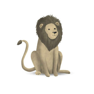 Komar Wandbild Cute Animal Lion