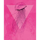 Bild 1 von Komar Wandbild Jellyfish Pink Tiere B/L: ca. 40x50 cm